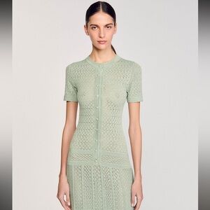 Elegant Green Lace Maxi Dress